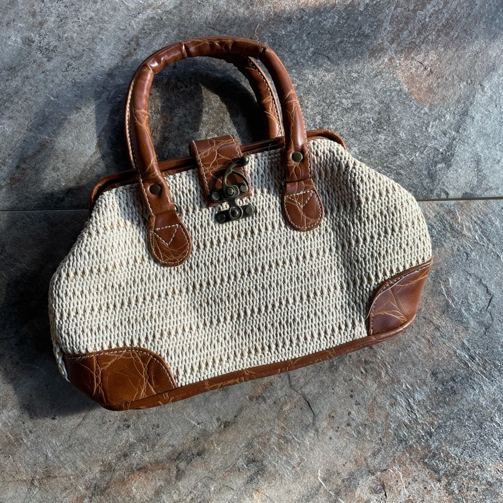 Boho Woven Handbag Vintage